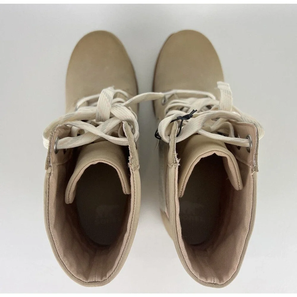 Sorel Women Boots Joan of Arctic Lexie III Wedge Natural Tan Size 9.5 - Picture 5 of 16